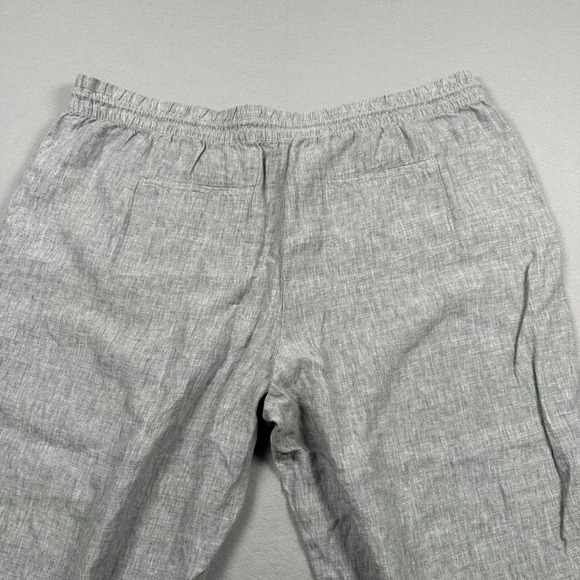 Athleta 100% Linen Retreat Wide Leg Pants‎ Womens 3X Relaxed Fit High Rise Gray - Picture 11 of 11